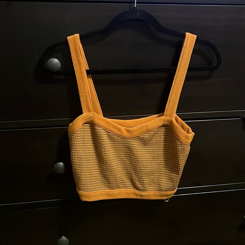 Zara Orange crop top